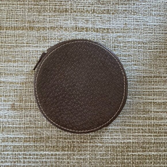 Gucci GG Round Coin purse in Brown Leather - Picture 2 of 7